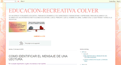 Desktop Screenshot of educacionrecreativacolver.blogspot.com