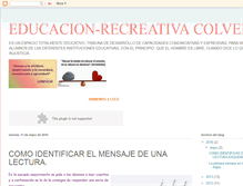 Tablet Screenshot of educacionrecreativacolver.blogspot.com