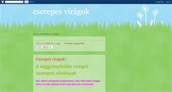 Desktop Screenshot of cserepesviragok.blogspot.com
