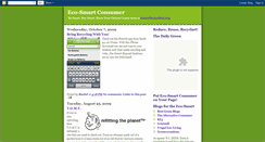 Desktop Screenshot of eco-smartconsumer.blogspot.com