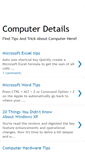 Mobile Screenshot of mycomputerdetails.blogspot.com