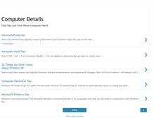Tablet Screenshot of mycomputerdetails.blogspot.com