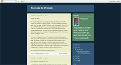Desktop Screenshot of postlude2prelude.blogspot.com