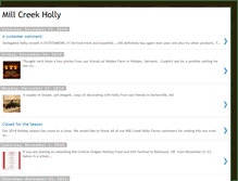 Tablet Screenshot of millcreekholly.blogspot.com