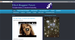 Desktop Screenshot of eslabloggers.blogspot.com