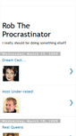 Mobile Screenshot of procrastinatorrob.blogspot.com
