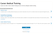 Tablet Screenshot of career-medical-training.blogspot.com