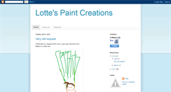 Desktop Screenshot of lottespaintcreations.blogspot.com