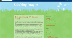 Desktop Screenshot of dragonstitching.blogspot.com