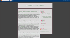 Desktop Screenshot of fleetwooddental.blogspot.com