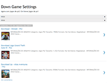 Tablet Screenshot of downgamesettings.blogspot.com