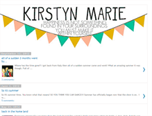 Tablet Screenshot of kirstynmarie.blogspot.com