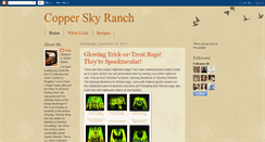 Desktop Screenshot of copperskyranch.blogspot.com