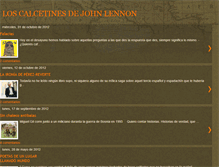 Tablet Screenshot of loscalcetinesdejohnlennon.blogspot.com
