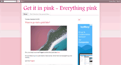 Desktop Screenshot of getitinpink.blogspot.com