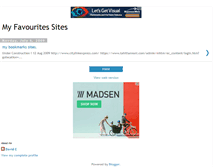 Tablet Screenshot of my-favouritesites.blogspot.com