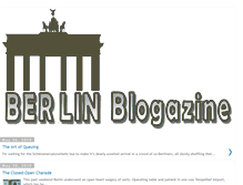 Tablet Screenshot of berlinblogazine.blogspot.com