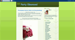 Desktop Screenshot of partyobsessed.blogspot.com