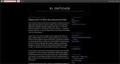 Desktop Screenshot of elcriticazo.blogspot.com