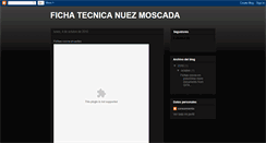 Desktop Screenshot of fichanuezmoscada.blogspot.com