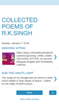 Mobile Screenshot of collectedpoemsofrksingh.blogspot.com