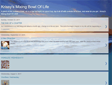 Tablet Screenshot of krissysmixingbowl.blogspot.com