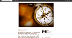 Desktop Screenshot of carryacompass.blogspot.com