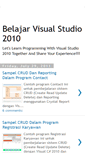 Mobile Screenshot of belajarvisualstudio2010.blogspot.com