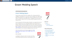 Desktop Screenshot of groomweddingspeechblog.blogspot.com