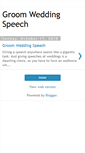 Mobile Screenshot of groomweddingspeechblog.blogspot.com