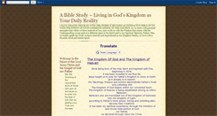 Desktop Screenshot of kingdomlivingbiblestudy.blogspot.com