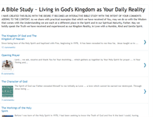 Tablet Screenshot of kingdomlivingbiblestudy.blogspot.com