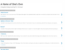 Tablet Screenshot of ahomeofonesown.blogspot.com