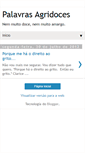 Mobile Screenshot of palavrasagridoces.blogspot.com