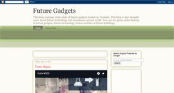 Desktop Screenshot of future-gadgets.blogspot.com