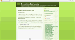 Desktop Screenshot of groundzeroeastlansing.blogspot.com