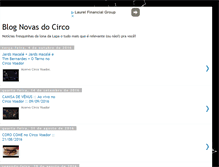 Tablet Screenshot of novasdocirco.blogspot.com