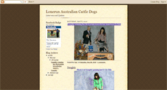 Desktop Screenshot of lonerunaustraliancattledogs.blogspot.com