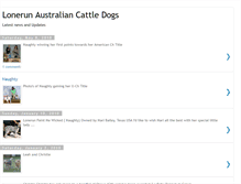 Tablet Screenshot of lonerunaustraliancattledogs.blogspot.com