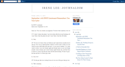 Desktop Screenshot of journalismirenelee.blogspot.com