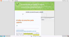 Desktop Screenshot of accesoriosparacabello.blogspot.com