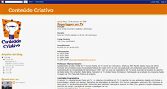 Desktop Screenshot of conteudocriativo.blogspot.com