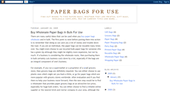 Desktop Screenshot of paperbagsforuse.blogspot.com