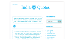 Desktop Screenshot of india-quotes.blogspot.com