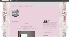 Desktop Screenshot of christinaskaarten.blogspot.com