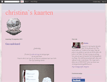 Tablet Screenshot of christinaskaarten.blogspot.com