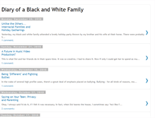 Tablet Screenshot of diaryofablackandwhitefamily.blogspot.com