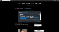 Desktop Screenshot of justoneblackmansopinion.blogspot.com