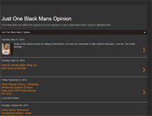 Tablet Screenshot of justoneblackmansopinion.blogspot.com