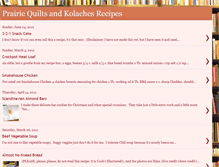 Tablet Screenshot of prairiequiltsandkolachesrecipes.blogspot.com